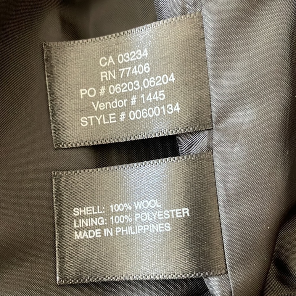 Club Monaco Black Wool Cropped Jacket - Picture 13 of 13